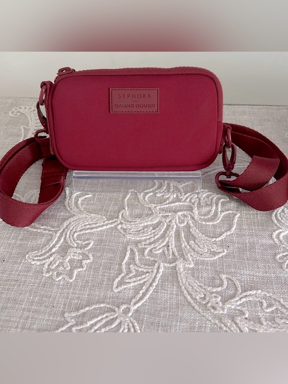 Dagne Dover Mini Crossbody in Berry